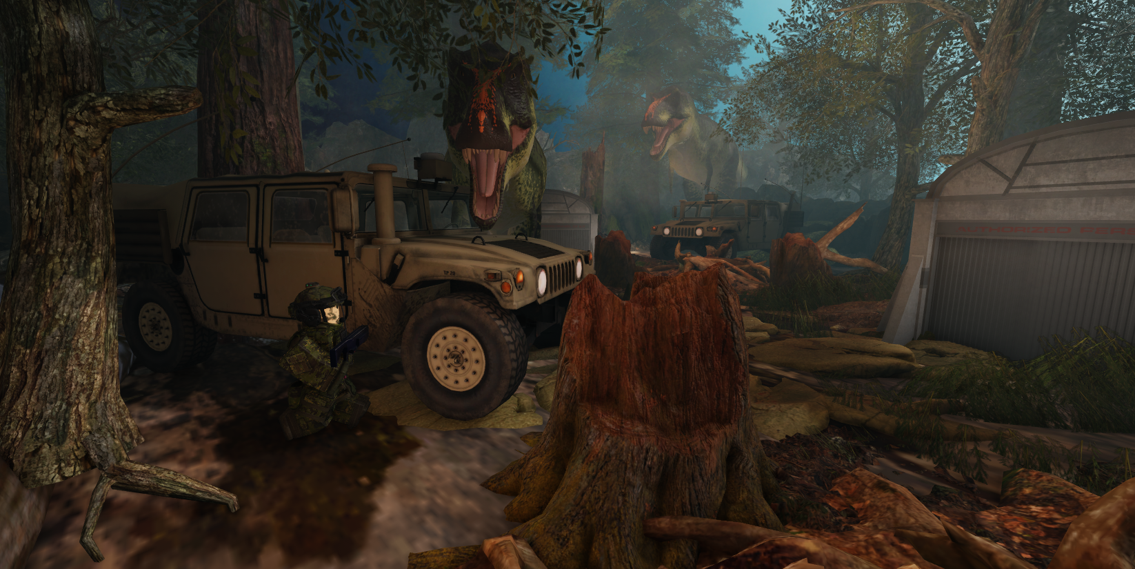 Dinosaur Military Outpost